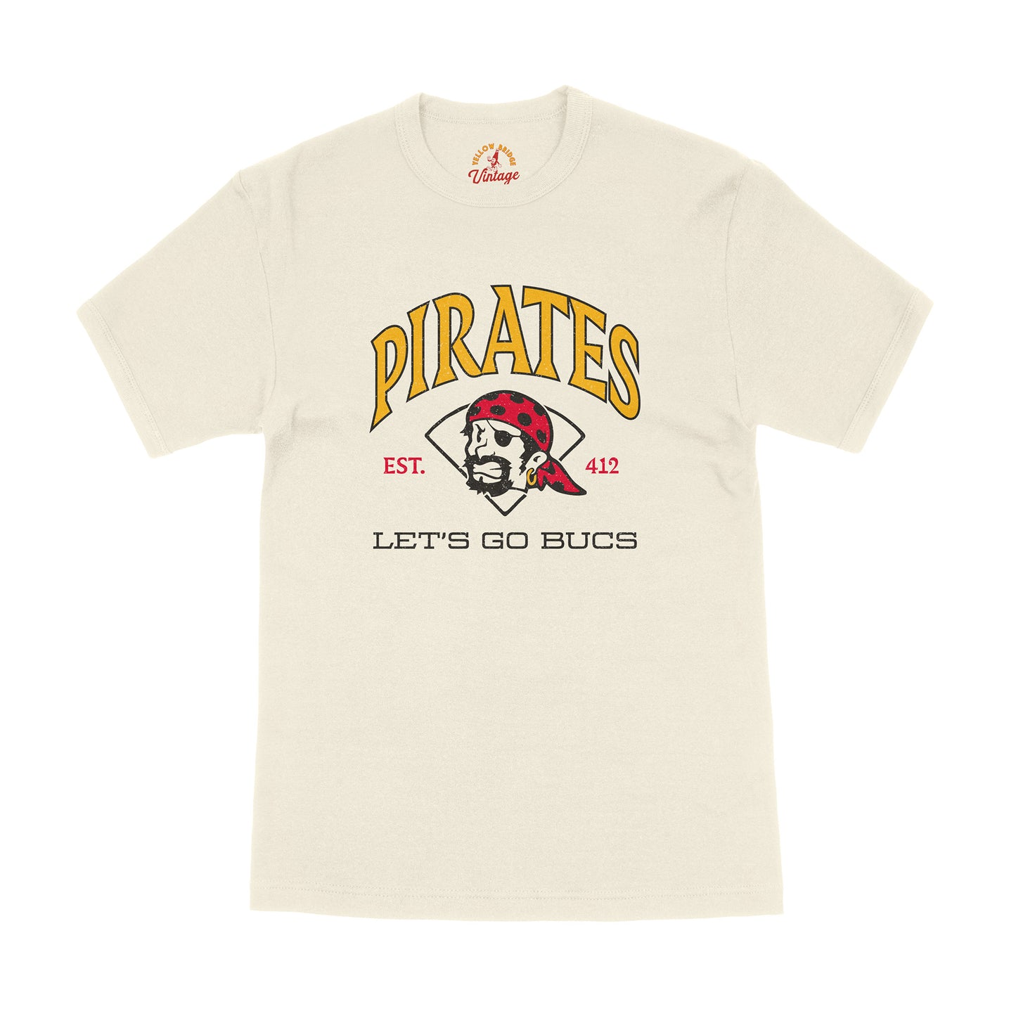 "Let's Go Bucs" Vintage White Tee