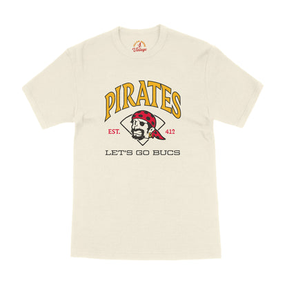 "Let's Go Bucs" Vintage White Tee