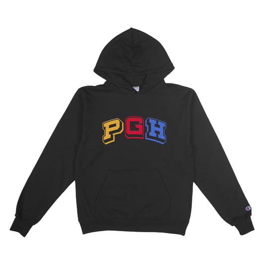 "PGH Blockletter" Champion Hoodie