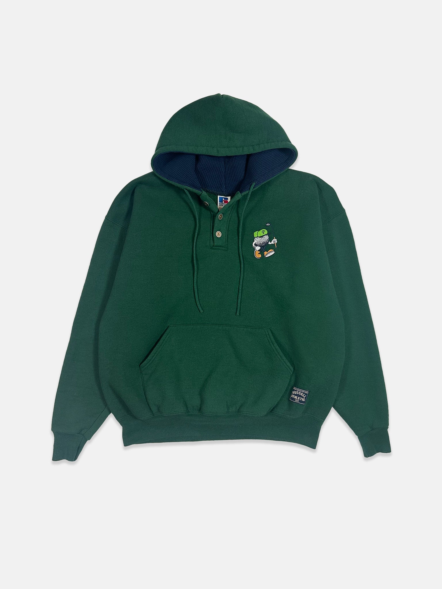 Embroidered Hooded Henley (1 of 1)