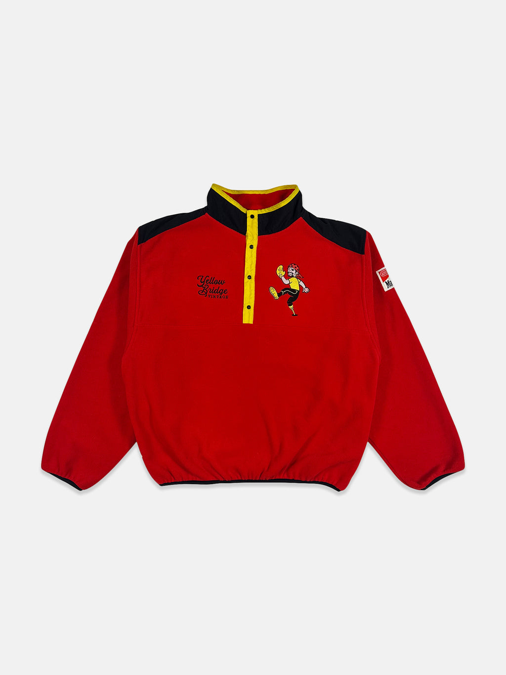 Embroidered Snap Fleece - L
