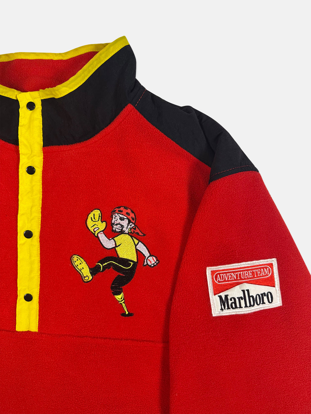 Embroidered Snap Fleece - L