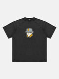 Vintage Washed Raglan Cotton T-Shirt