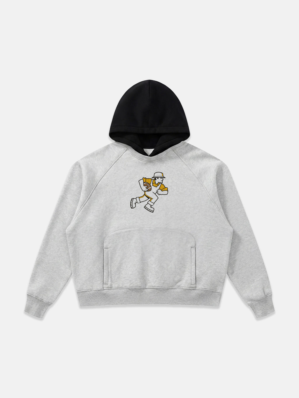 Fleece Raglan Color Block Hoodie