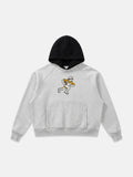 Fleece Raglan Color Block Hoodie