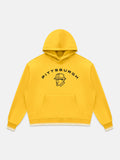 Oversized Color Block Fleece Hoodie