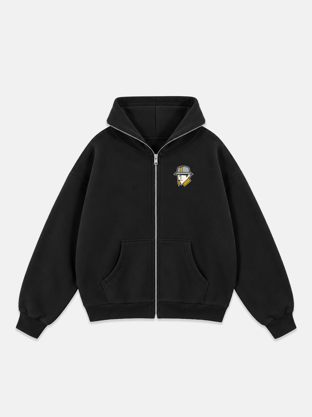 Fleeced Full-Zip Hoodie