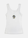 Embroidered Tank Top - S