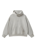 Embroidered Half-Zip Fleece Hoodie